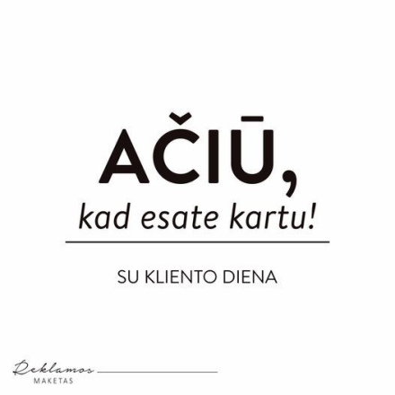 Reklamos maketas